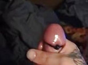 ekstrem, amatør, cumshot, stor-pikk, leke, homofil, handjob, cum, alene, pikk