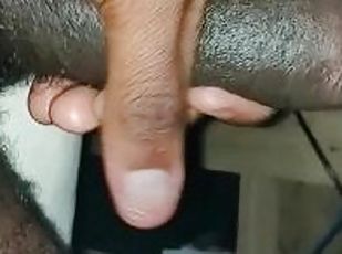 Stroking my dick