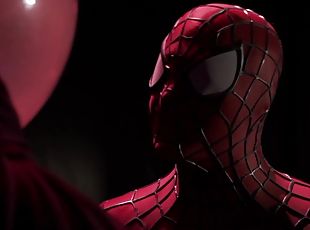 Spiderman dirty roleplay fantasy fucking tight pussy and ass