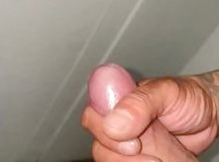 Stroking my veiny cock