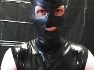 amatør, tysk, fetish, latex, solo, gummi