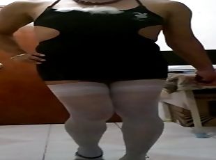 transsexual, amador, latina, rabo, sozinho